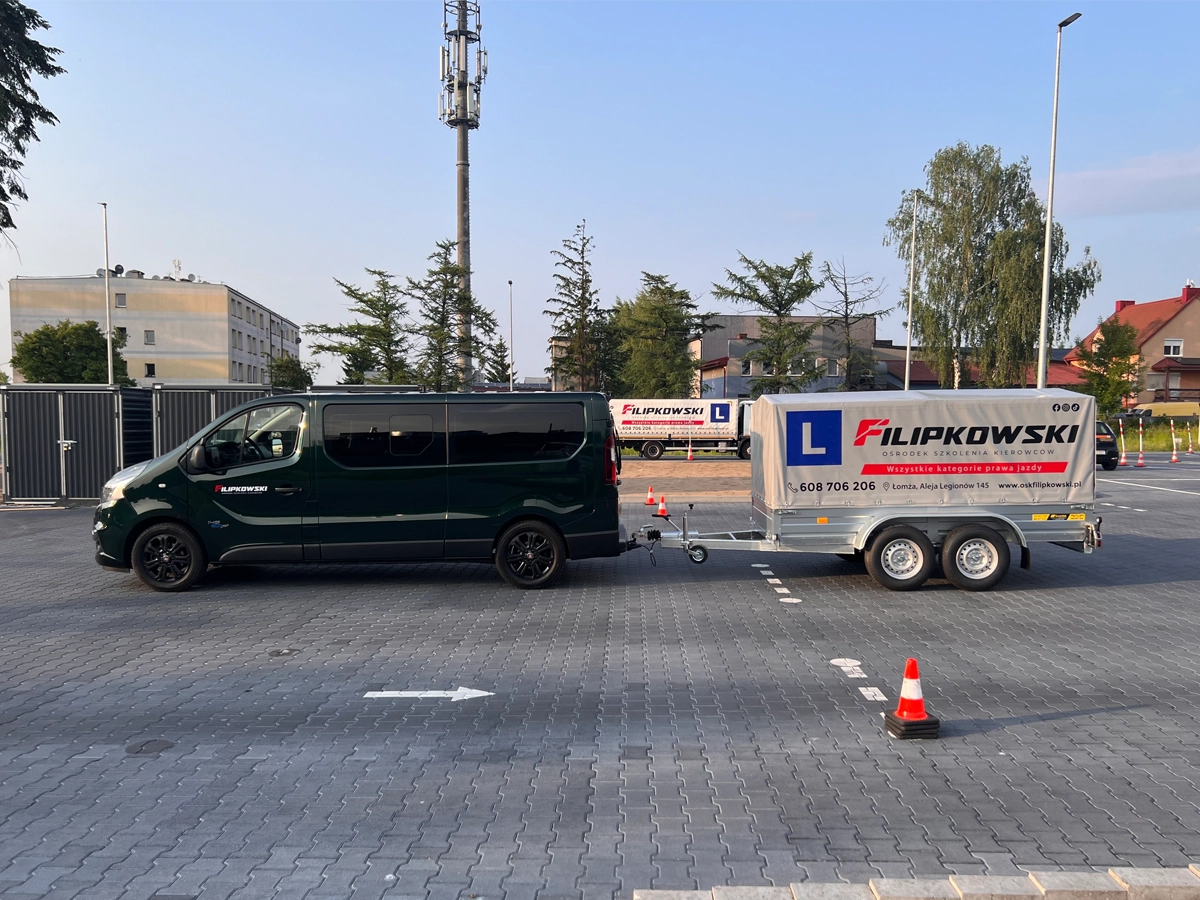 Wczasy z prawem jazdy Łomża - kategoria B+E OSK Filipkowski