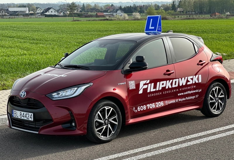 Toyota Yaris - samochód do kategorii B - OSK Filipkowski