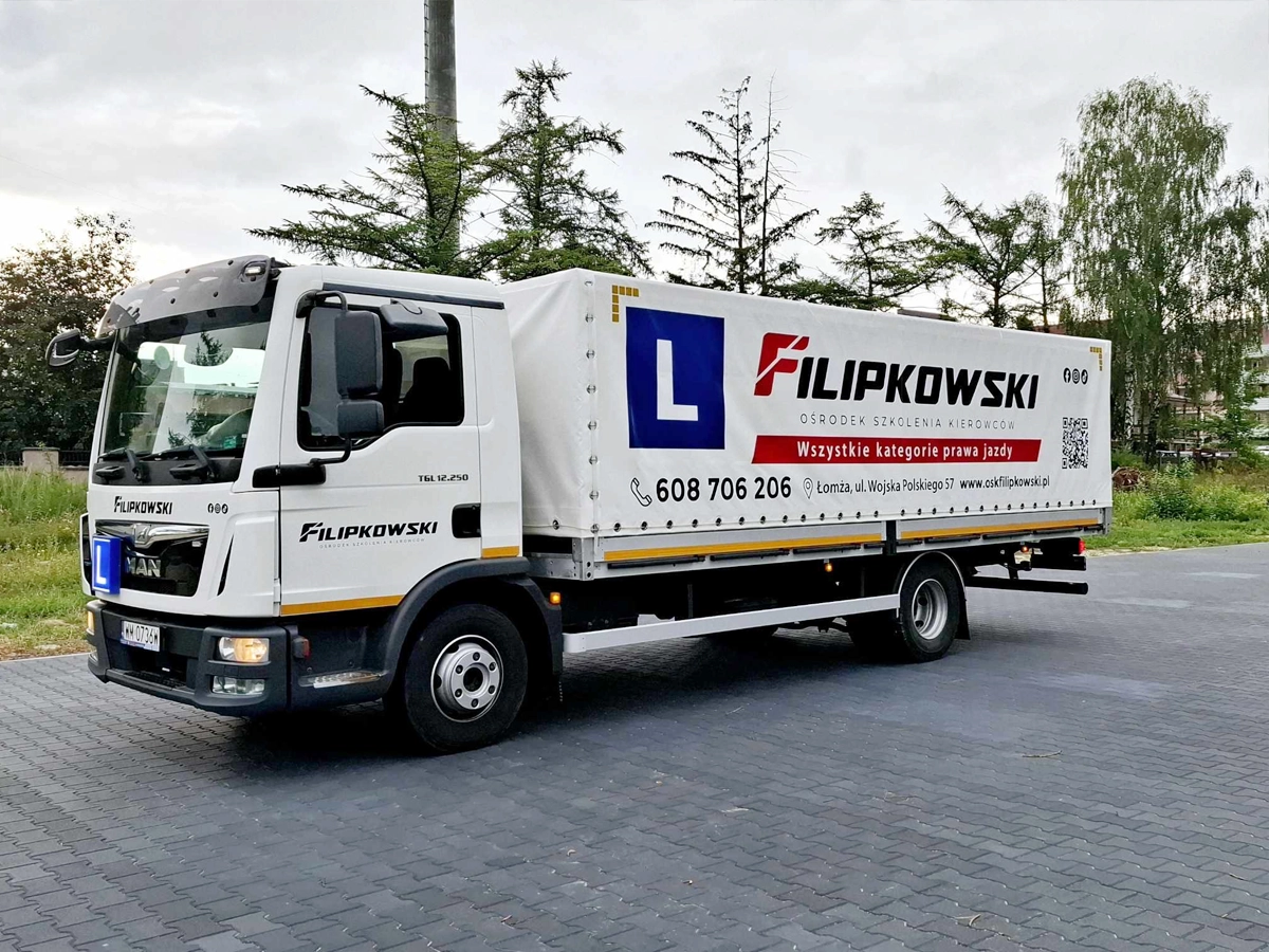 MAN TGL 12.250 do kategorii C w OSK Filipkowski