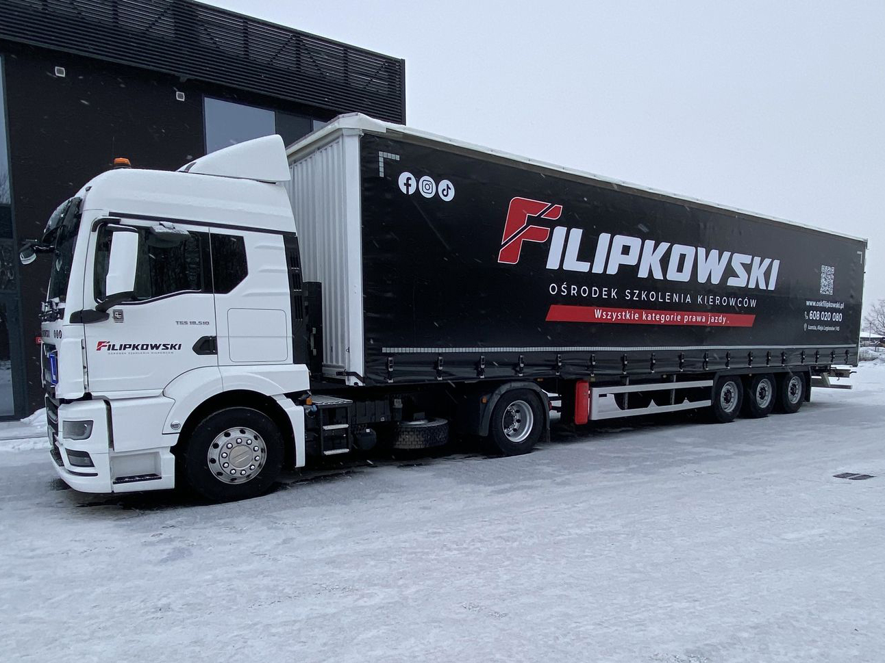 Wczasy z prawem jazdy Łomża - kategoria C+E w OSK Filipkowski